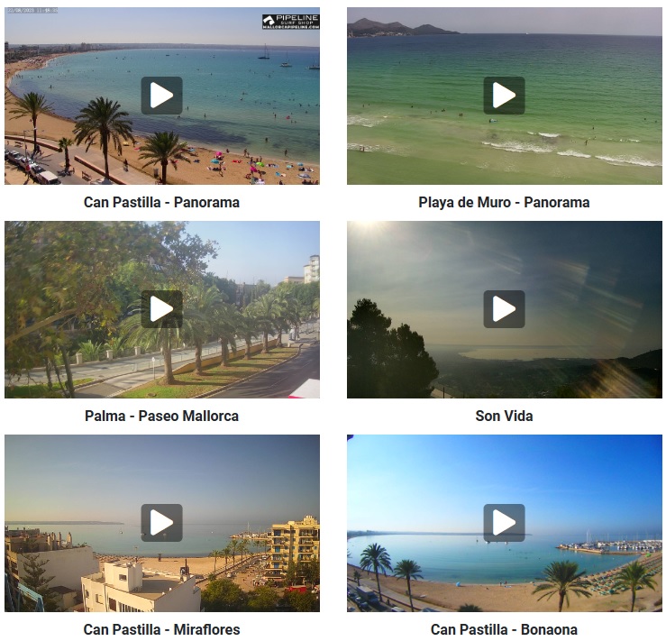 Webcams Playas Baleares