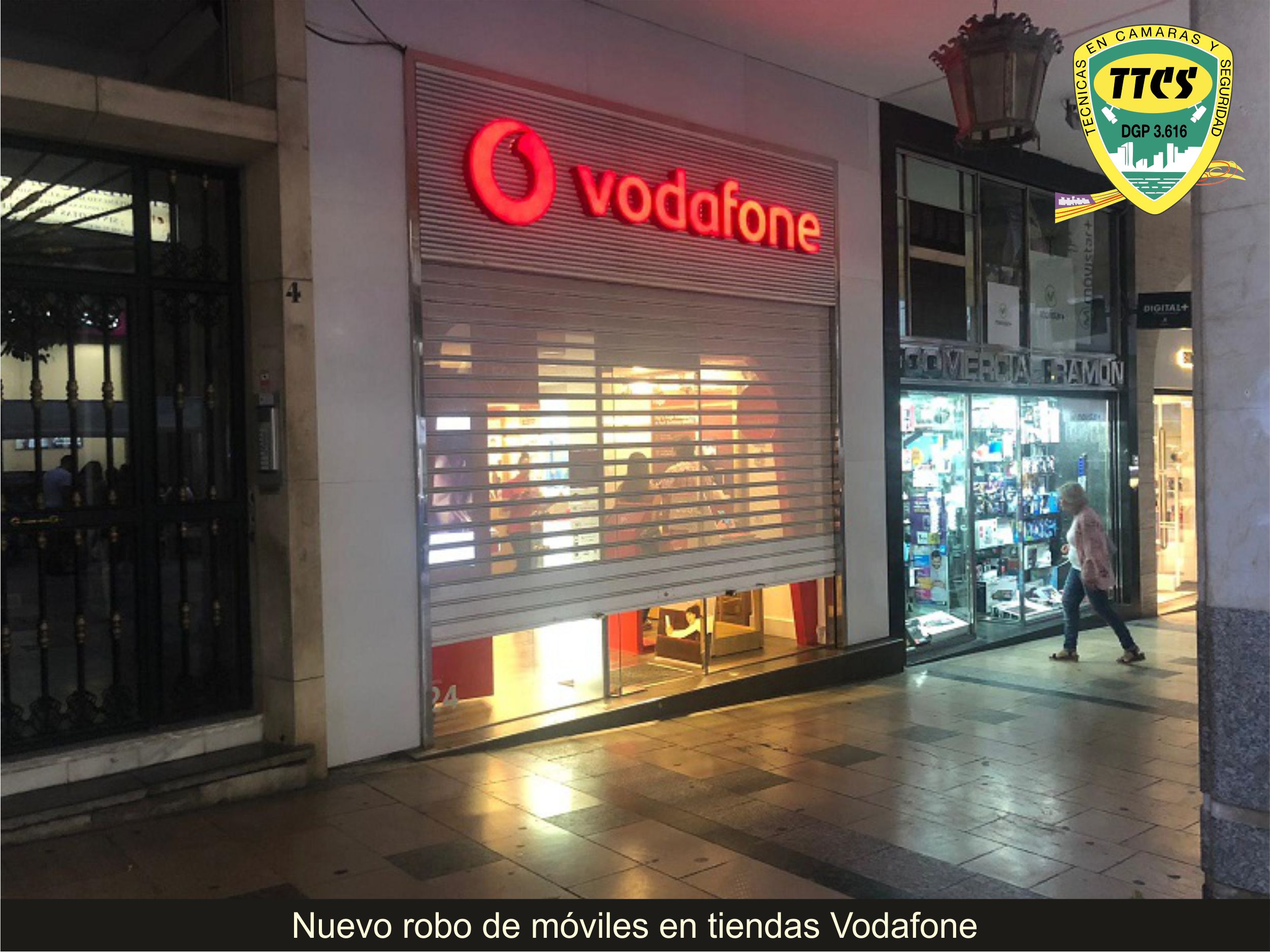 TTCS Robo moviles tienda Vodafone